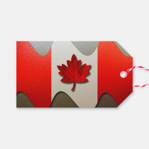 Canada Flag-Chrome by Shirley Taylor Gift Tags