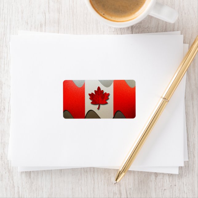 Canada Flag-Chrome by Shirley Taylor Label (Insitu)