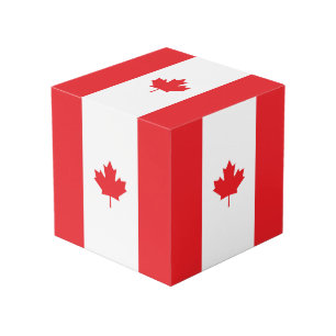 Canada flag cube