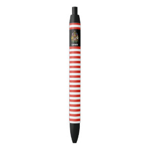 Canada Flag Cute Patriotic Black Ink Pen