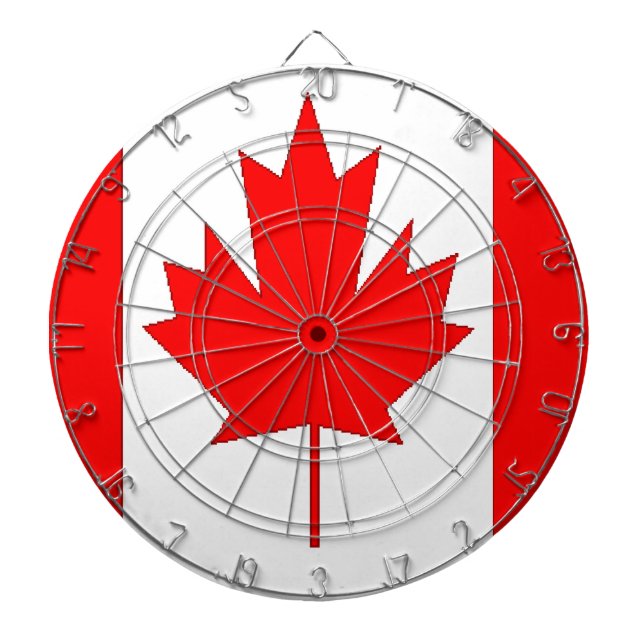 Canada flag dartboard (Front)