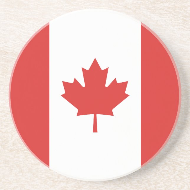 Canada Flag Drink Coaster (Front)