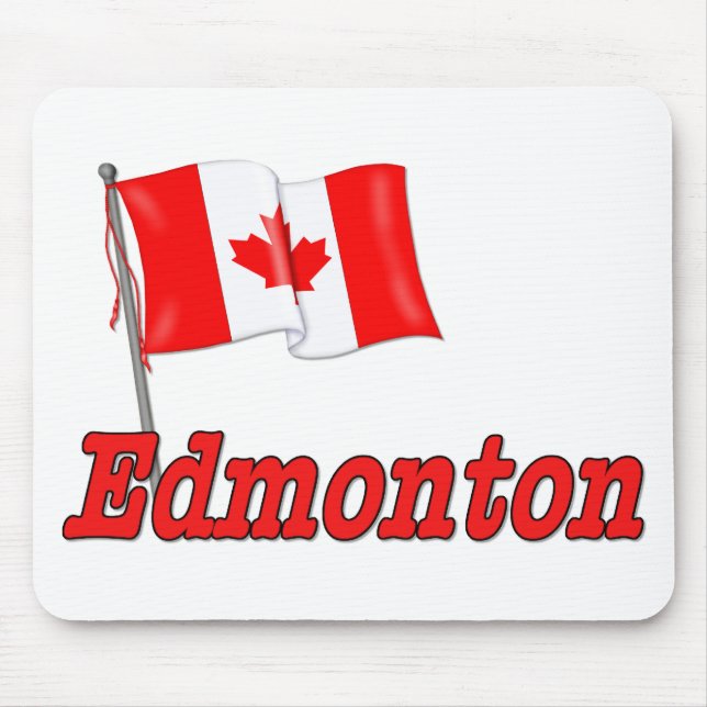 Canada Flag - Edmonton Mouse Pad (Front)
