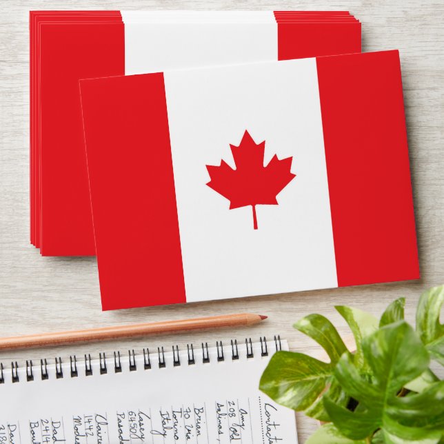 Canada flag envelope (Stacked)