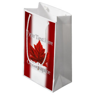 Canada Flag Favour Bags Personalised Canada Bags