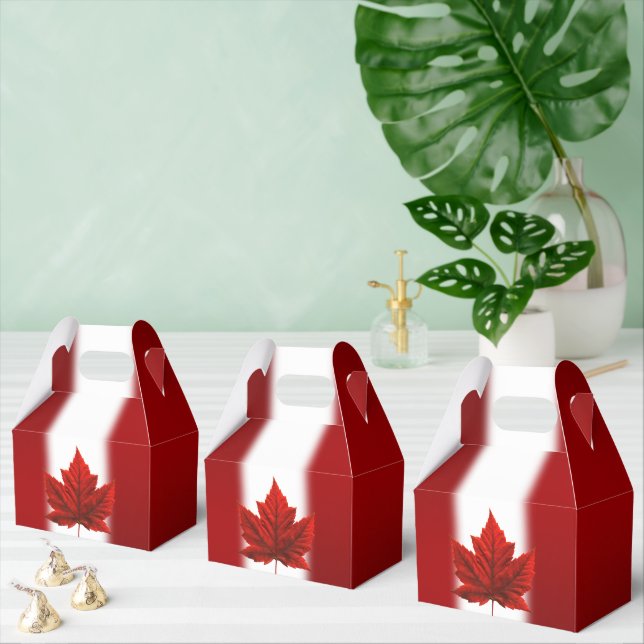 Canada Flag Favour Box Personalised Canada Bags (Multiple)