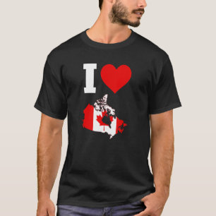 Canada flag for Canada  I Love Canada T-Shirt