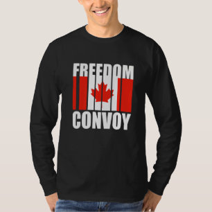 Canada Flag Freedom Convoy 2022 Canadian Trucker M T-Shirt