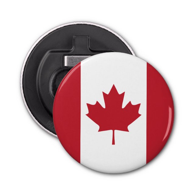 Canada Flag Fridge Magnet Bottle Opener (Front)