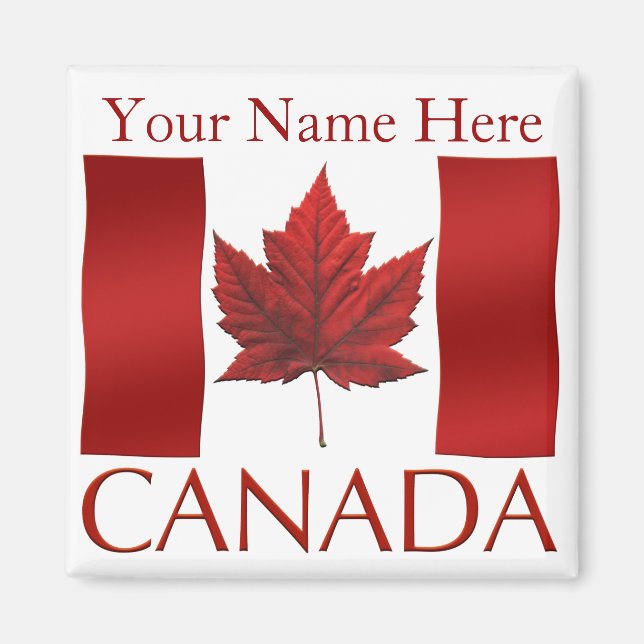 Canada Flag Fridge Magnet Canada Maple Leaf Magnet (Front)