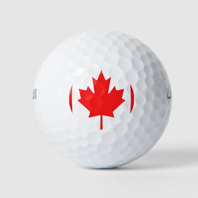 Canada flag golf balls (Front)