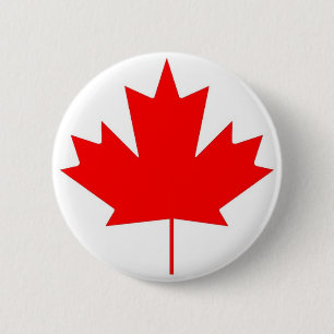 Canada flag, Happy Canada Day 6 Cm Round Badge