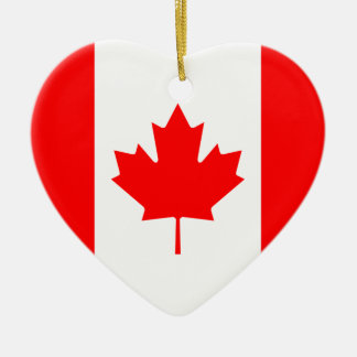 Canada Flag Heart Ornament