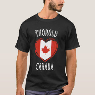 Canada Flag Heart Thorold City T-Shirt