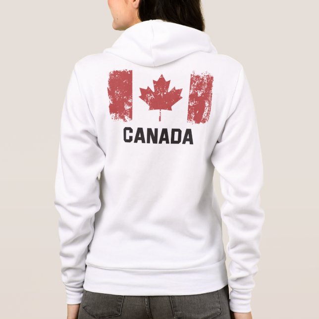 Canada Flag Hoodie (Back)