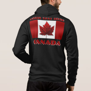 Canada Flag Hoodie Jacket Personalised Hoodies