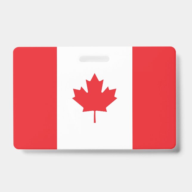 Canada flag ID badge (Front)
