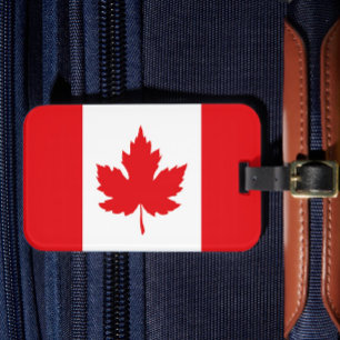 Canada Flag Inspired Travel Luggage Tag