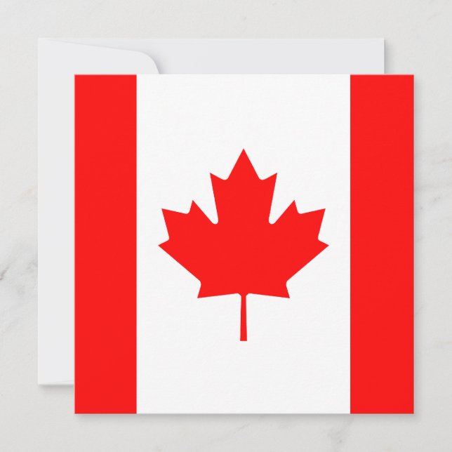 Canada Flag Invitation (Front)