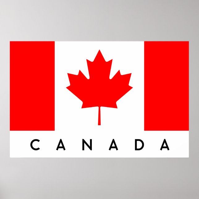 Canada Flag Kanada Flagge Poster (Front)