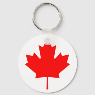 Canada flag key ring