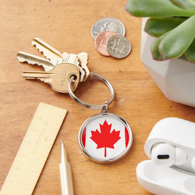 Canada flag key ring (Desk)