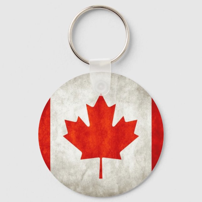 Canada Flag Keychain (Front)