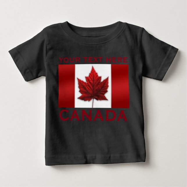 Canada Flag Kid's Hoodie Shirt Canada Souvenir Top (Front)