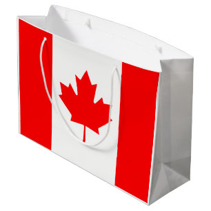 Canada flag large gift bag