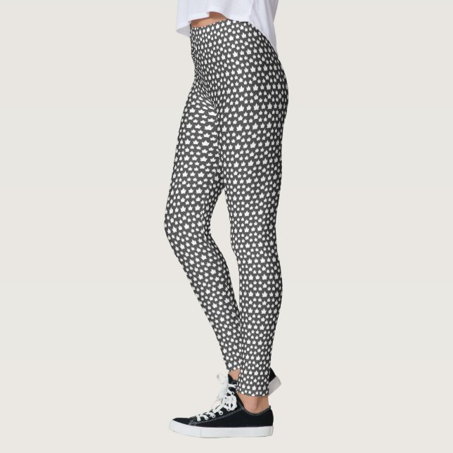 Canada Flag Leggings Fun Canada Souvenir Pants (Left)