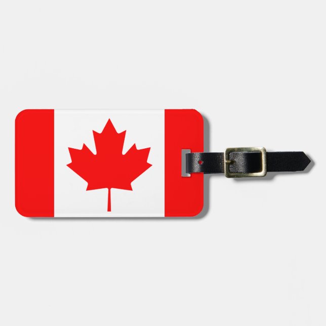 Canada Flag Luggage Tag (Front Horizontal)