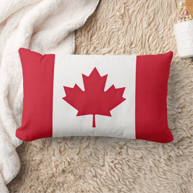 Canada Flag Lumbar Cushion (Blanket)