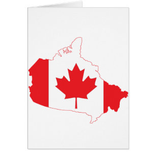 Canada Flag Map