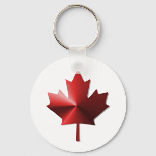 Canada Flag Maple Leaf Keychain