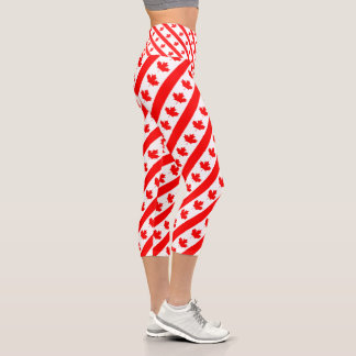 Canada Flag Maple Leaf Leggings