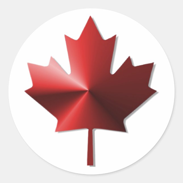 Canada Flag Maple Leaf Stickers (Front)