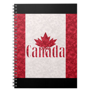 Canada, flag notebook