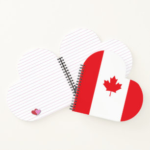Canada flag notebook
