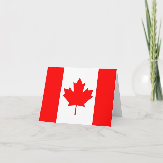 Canada Flag Notecard (Front)