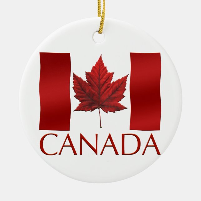 Canada Flag Ornament Souvenirs & Canada Gifts (Front)