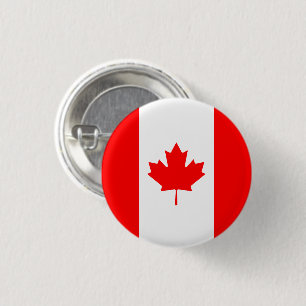 Canada flag patriotic 3 cm round badge