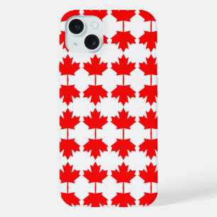 Canada flag pattern iPhone 15 plus case