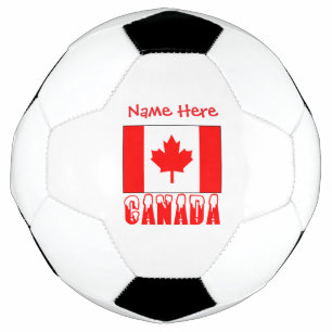 Canada Flag Personalised Soccer Ball