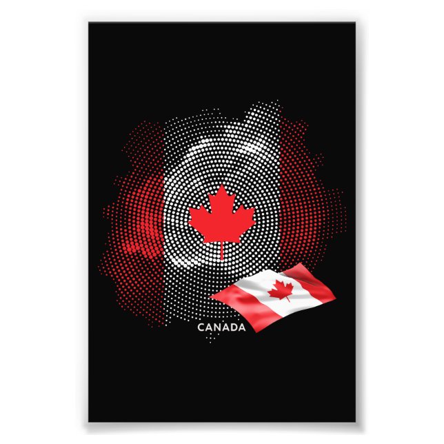 Canada flag photo print (Front)