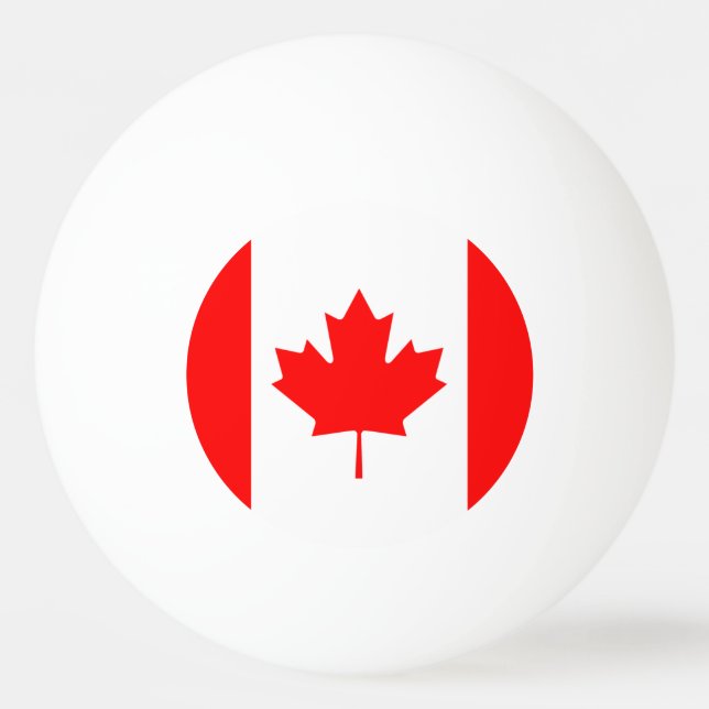 Canada Flag Ping Pong Ball (Front)
