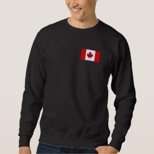 Canada Flag Pocket Pride Vacation Travel Canadian Sweatshirt