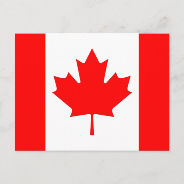 Canada Flag Post Card (Front)