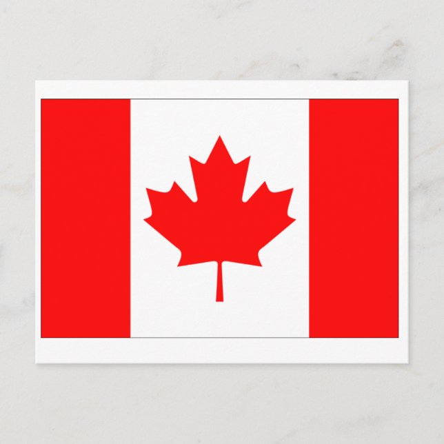 Canada Flag Postcard (Front)
