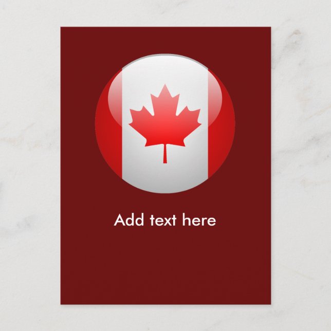 Canada Flag Postcard (Front)