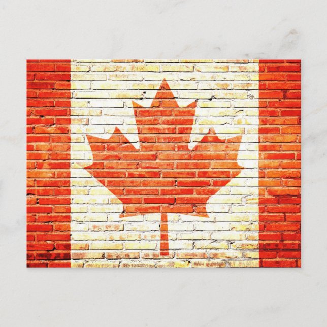Canada flag postcard (Front)